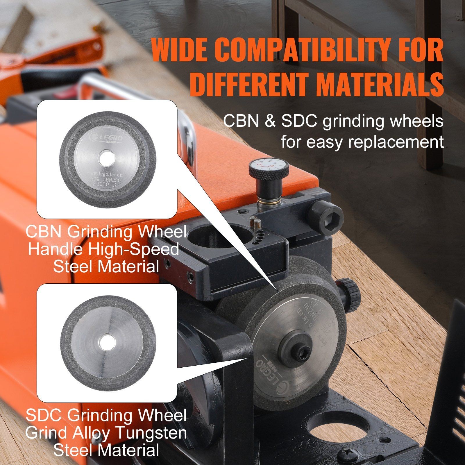 3-20mm Metal Drill Bit Sharpener and 18 Collets Grinding Tool