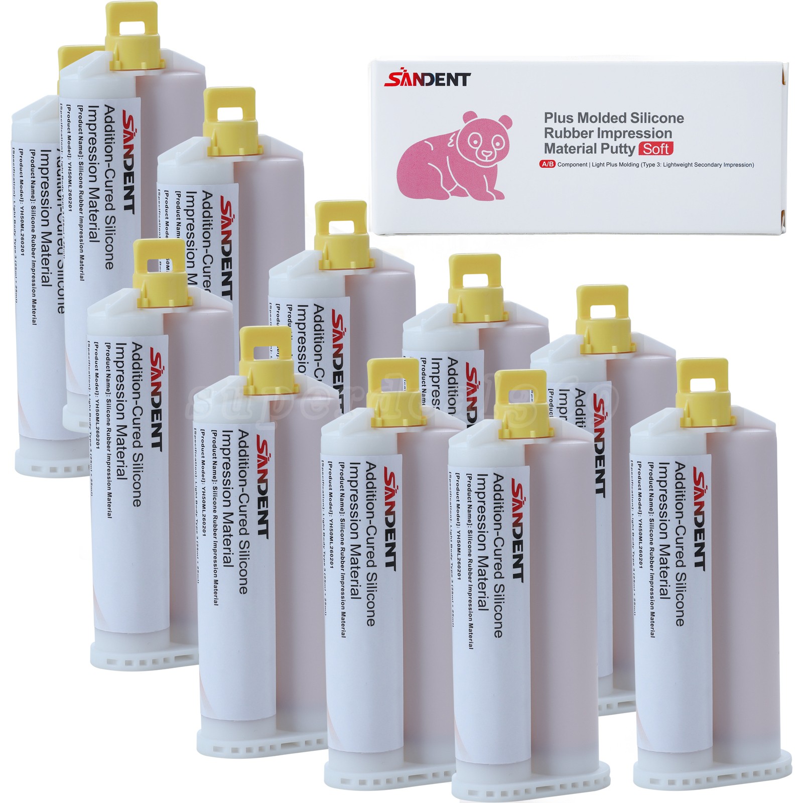 Light BODY FAST SET VPS PVS Dental Impression Material Set 50ML Cartridges