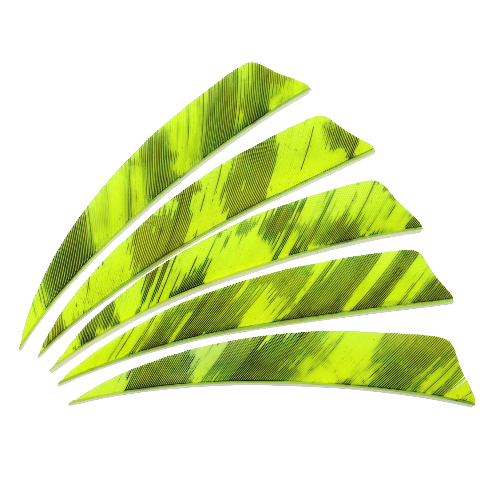 Arrows Cut Vanes 20 Pack 4 Inch Arrow Feather Right Wing, Fluorescent Yellow