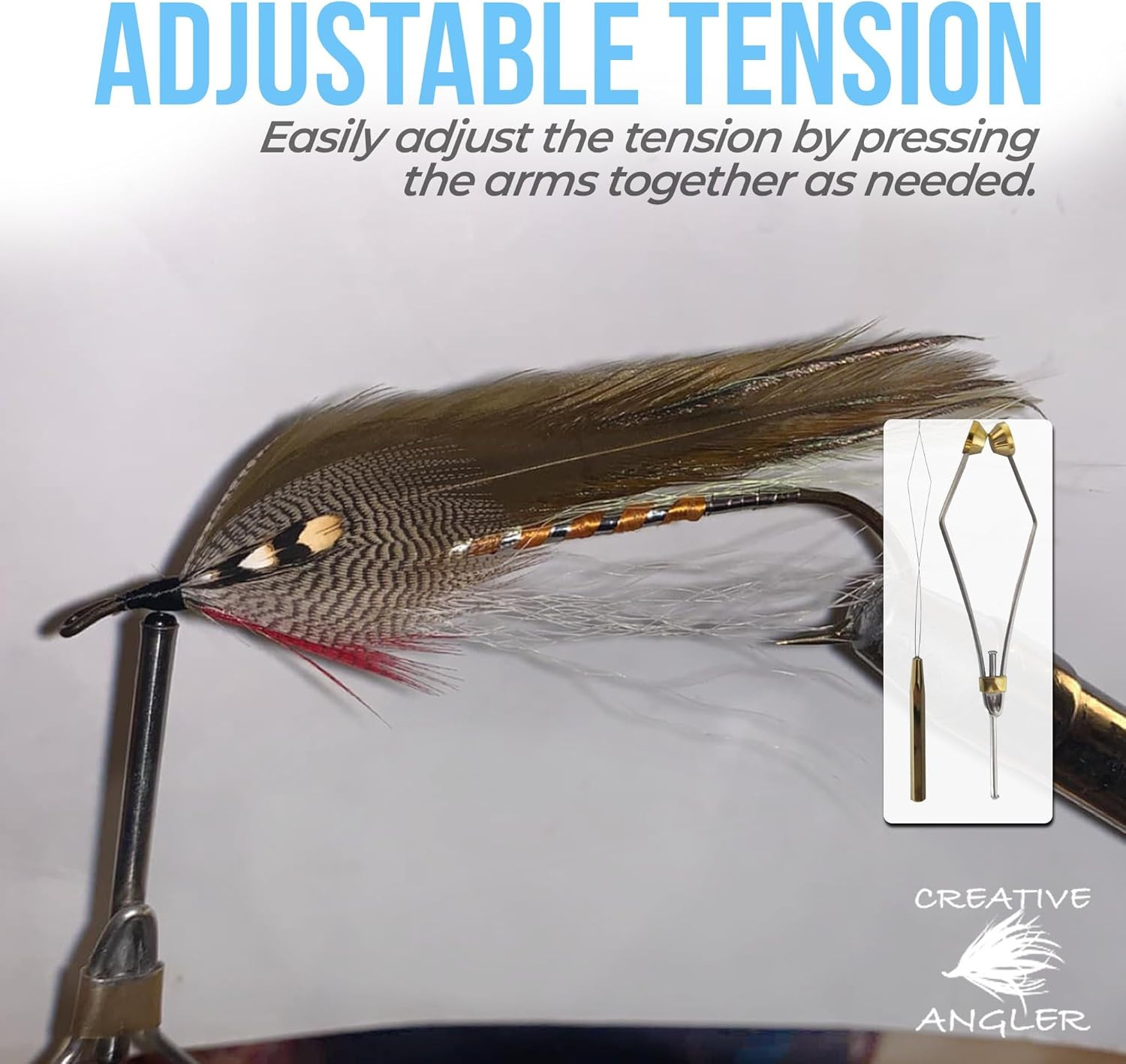Fly Tying Bobbin Threader Combo Holder Tool Fly Fishing Tying Kit