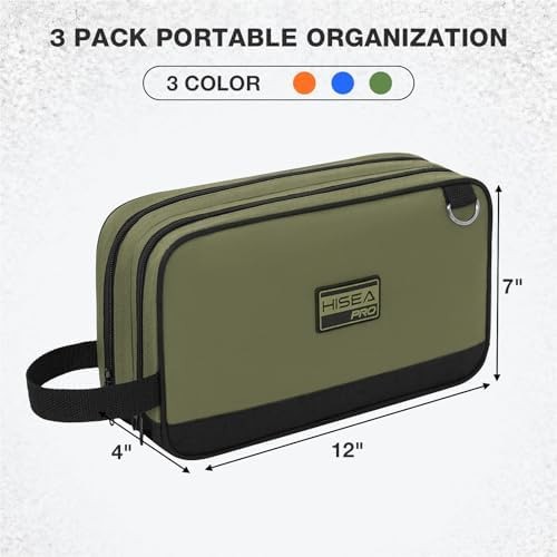 HISEA Small Tool Bag, 12 Inch Tool Pouch with 2 Compartments | with Adjustabl...