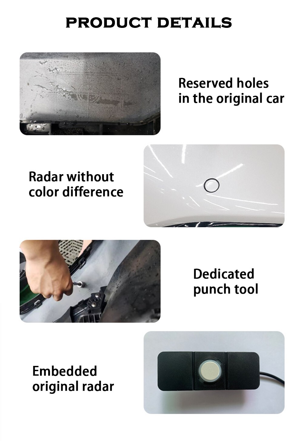 Car Parking Sensor Radar Buzzer For Mitsubishi Outlander Eclipse Cross 2013~2024