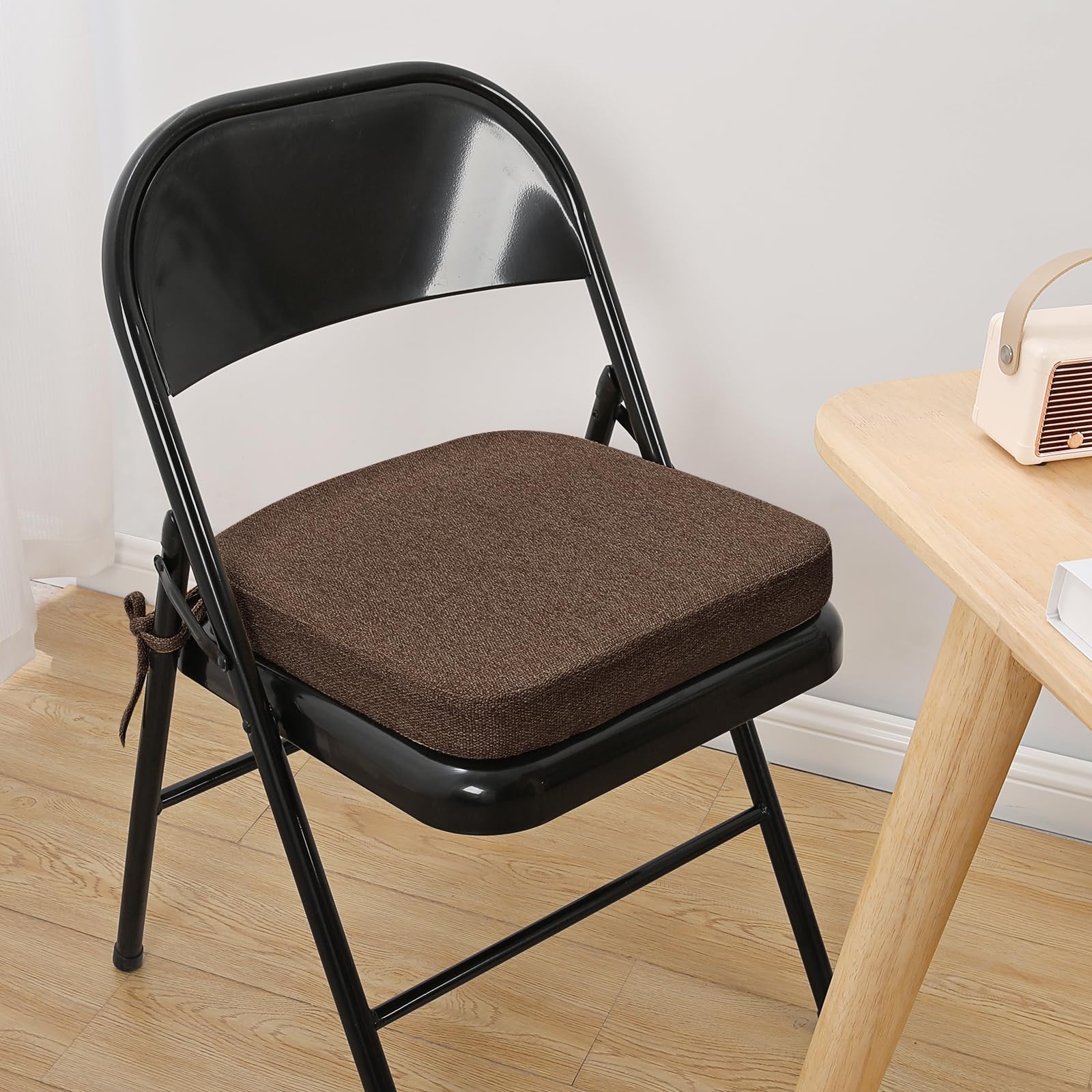 SINOSSO Memory Foam Chair 15.7 inches x x 2 inches, Dark Brown