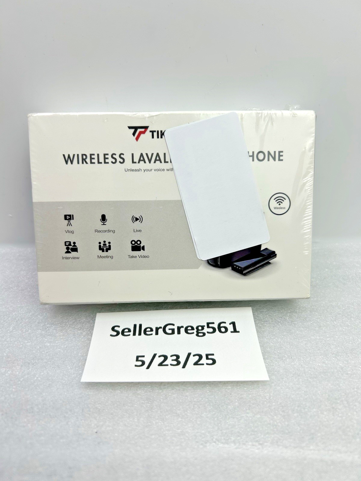 TIKTALKPRO WIRELESS LAVALIER MICROPHONE 2.4G WIRELESS