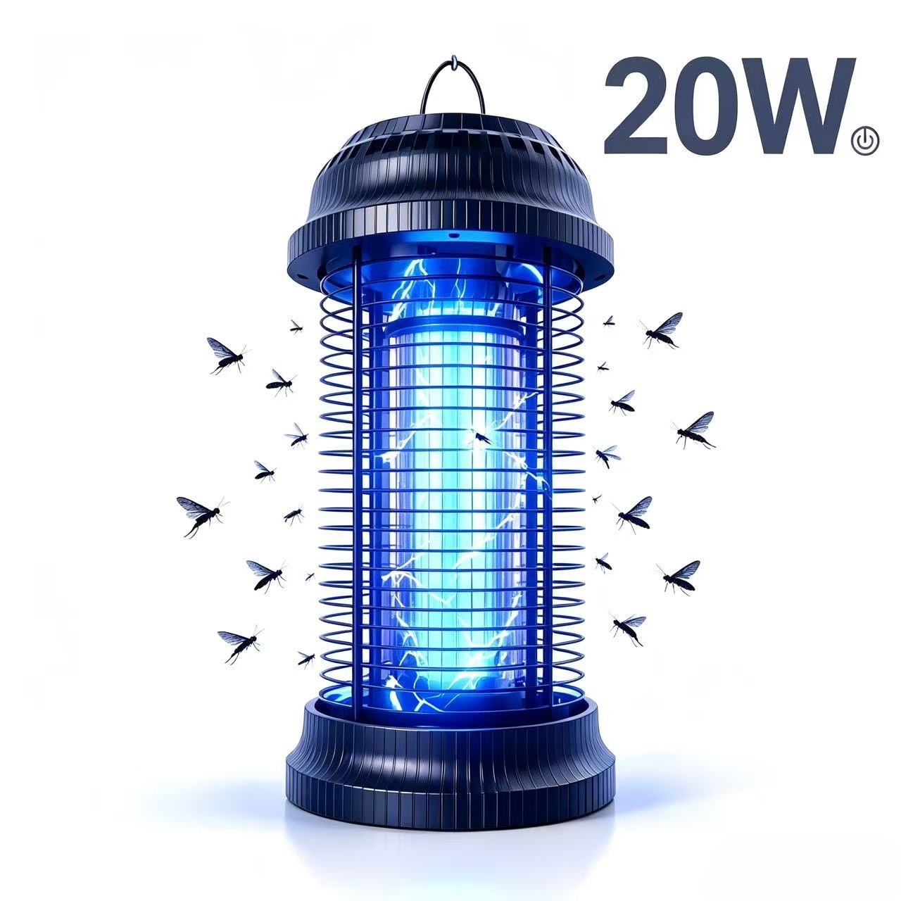 Electric Mosquito Fly Bug Zapper Killer 20W 4500V Insect Trap for Indoor Outdoor