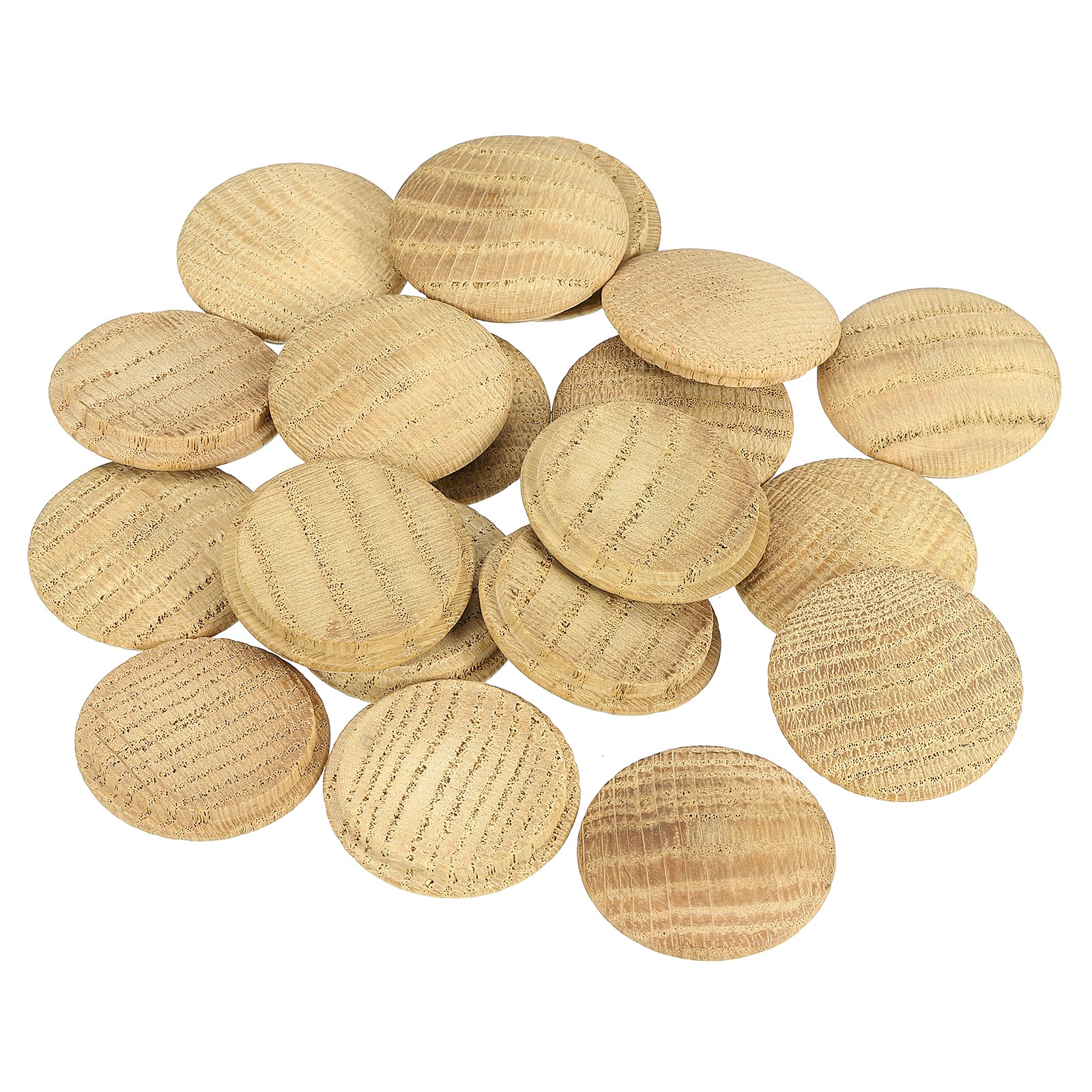 20 Pcs 1.38 x 1.57 Inch Wood Hole Plugs, Wood Pocket Button Plug for Furniture