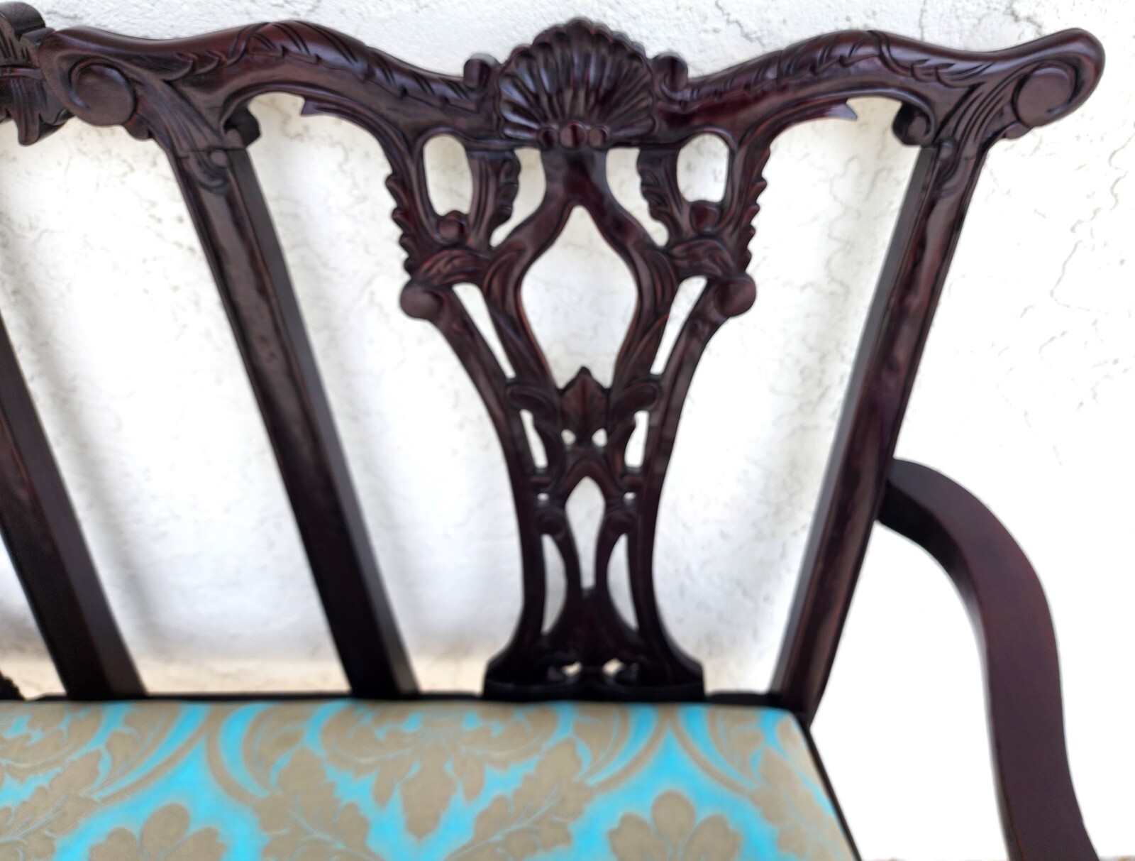 Chippendale Bench Settee Vintage