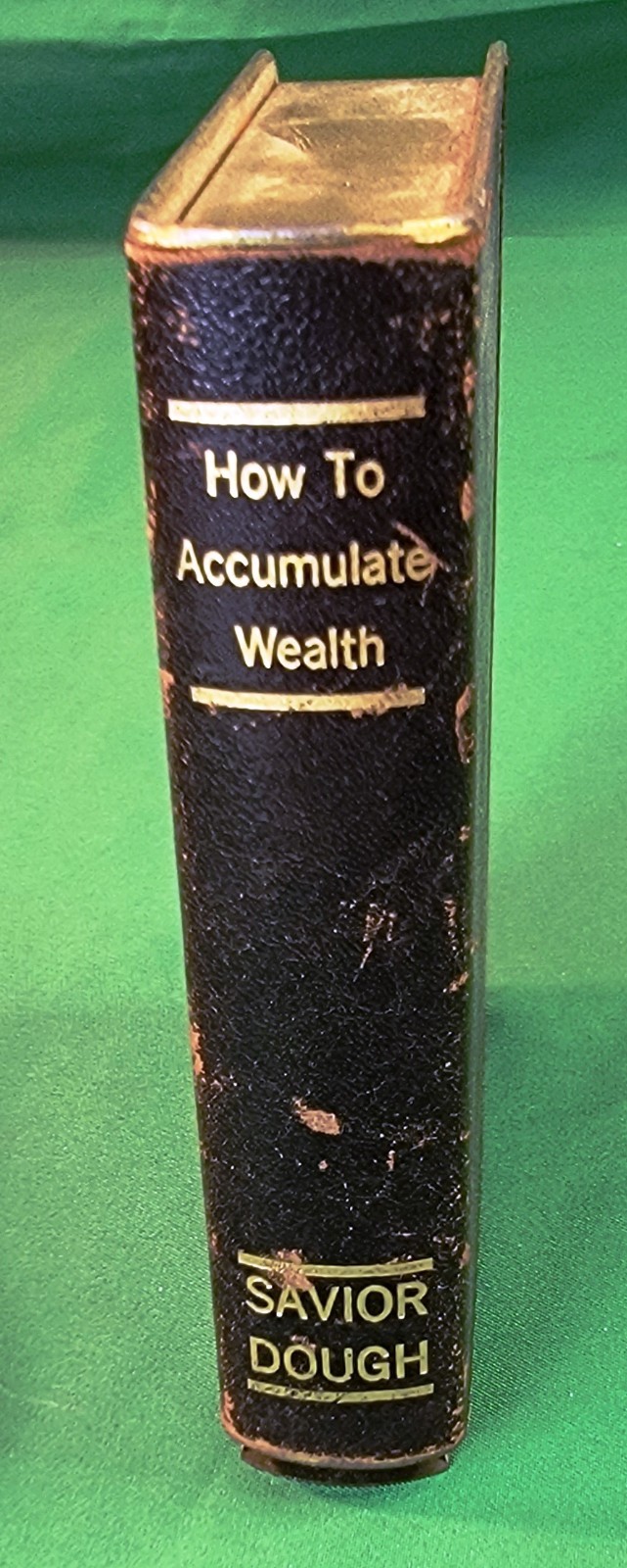 Vtg Diversion Hollow Faux Book Metal Safe How To Accumulate Wealth Savior Dough