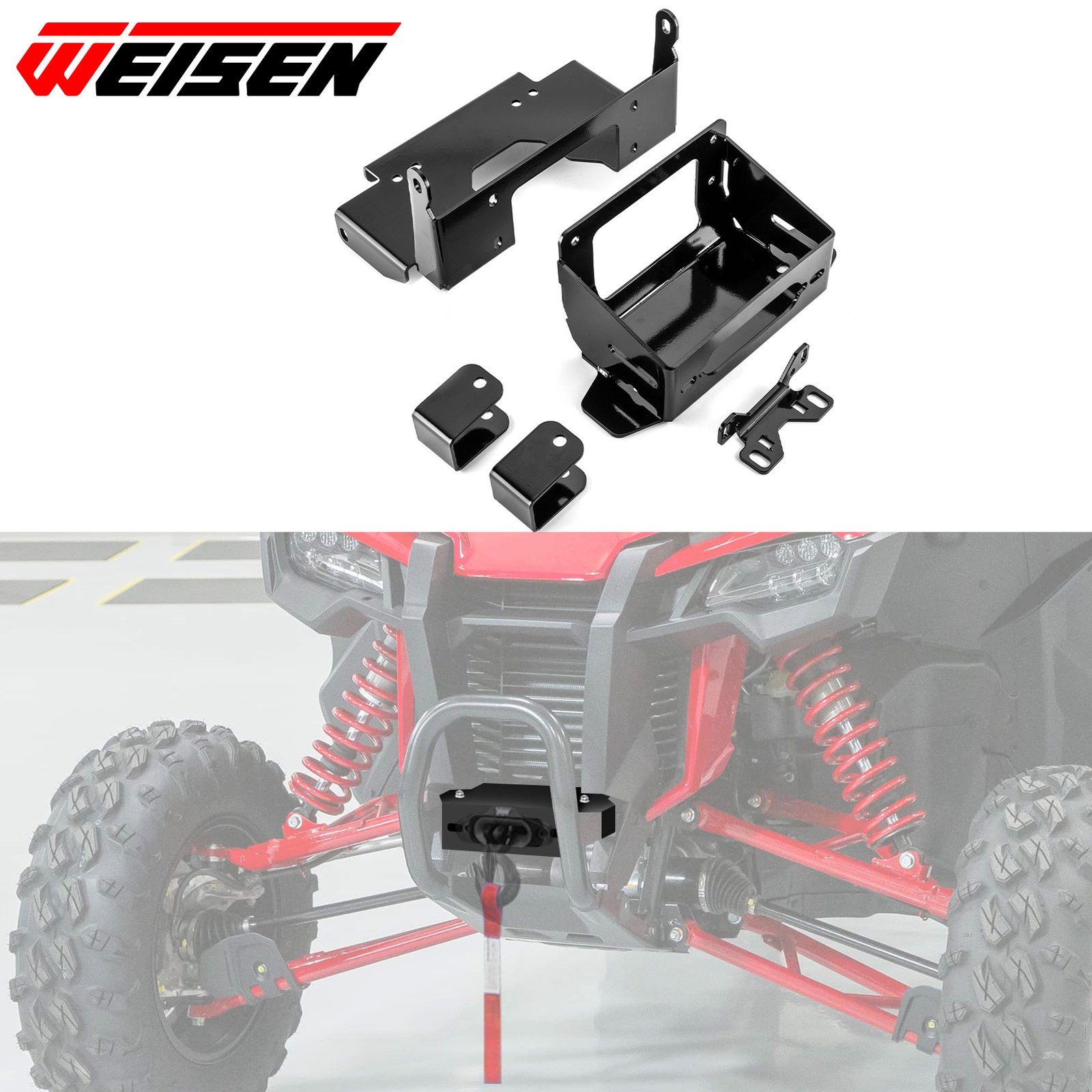 UTV Winch Mounting Bracket Fit Honda Talon 1000-4 (all) 2020-2021