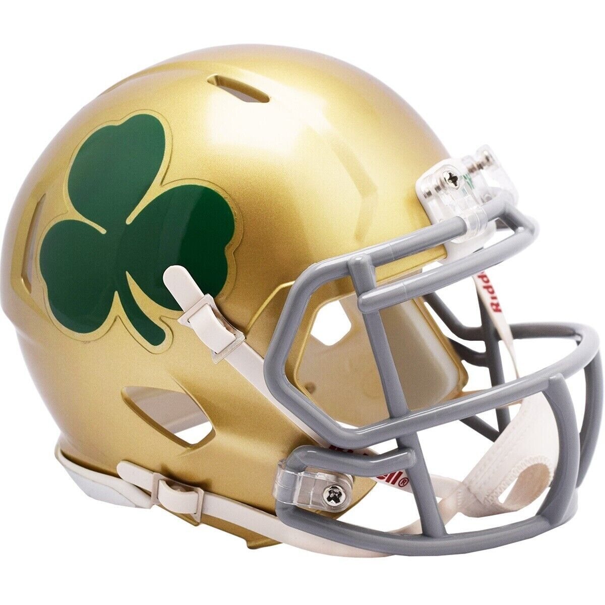 *SALE* NOTRE DAME FIGHTING IRISH SHAMROCK GOLD NCAA SPEED MINI FOOTBALL HELMET!
