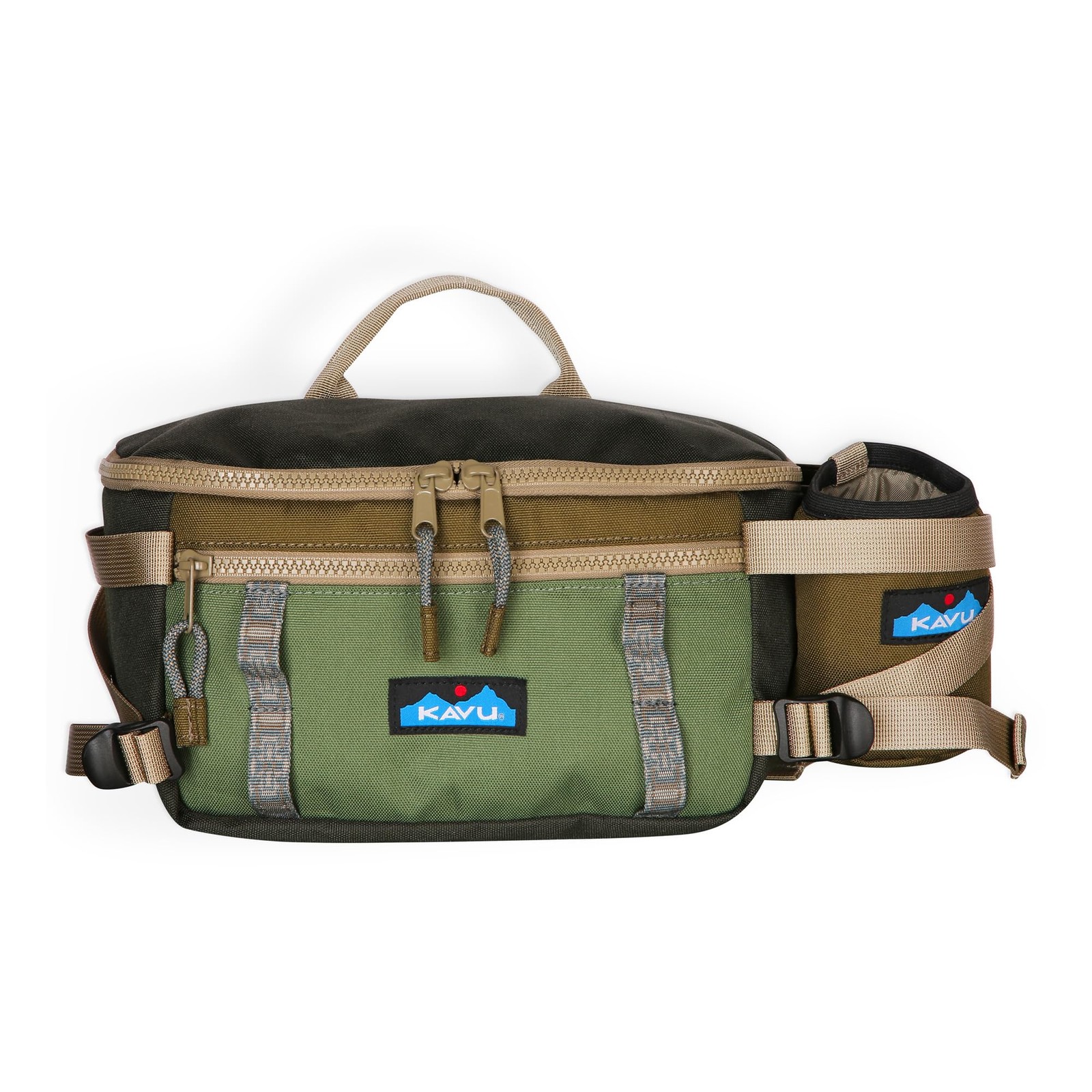 KAVU Washtucna Belt Bag Fanny Pack With Detachable Beverage Cooler - Ground Cove