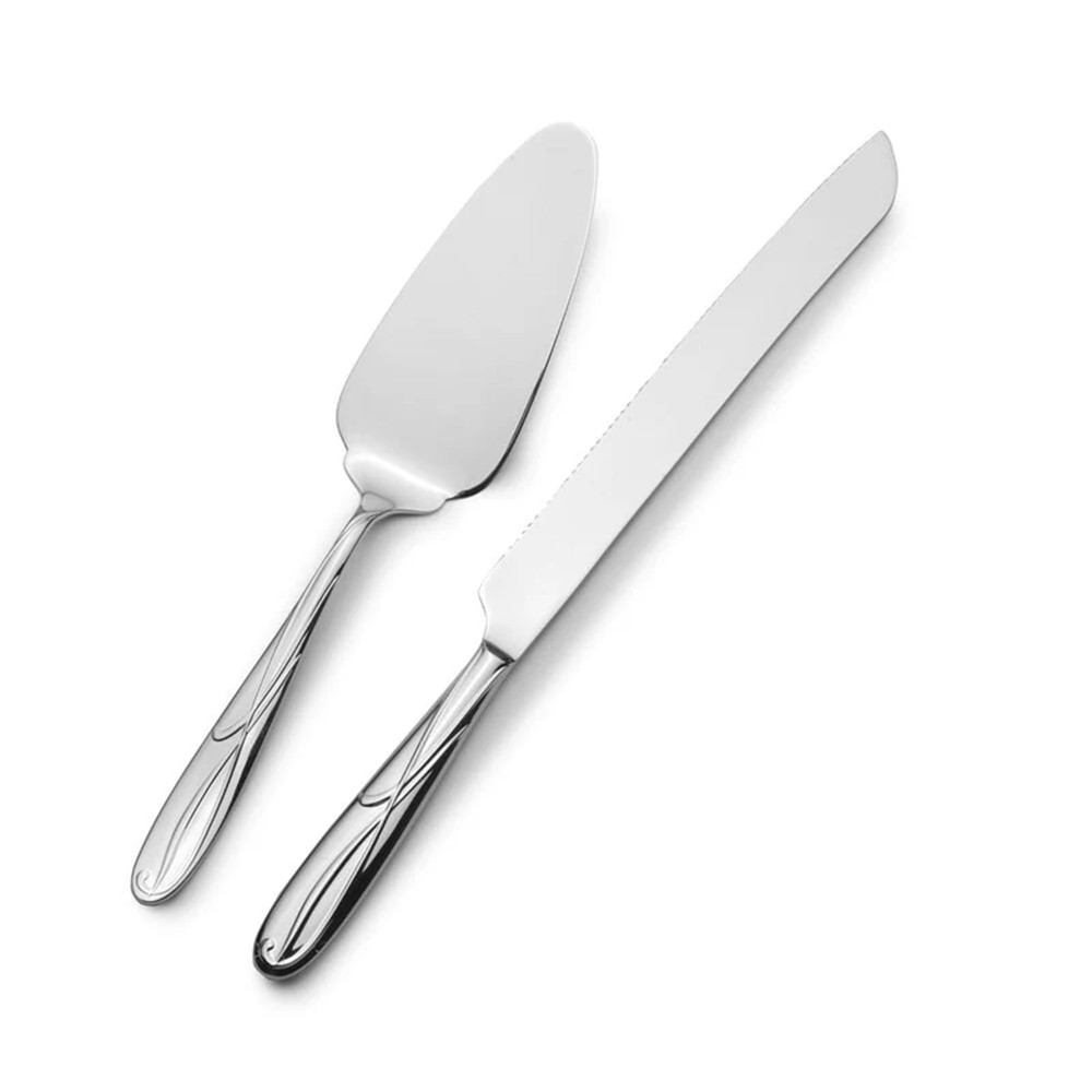 Mikasa Cocoa Blossom Stainless Steel 2pc. Dessert Set