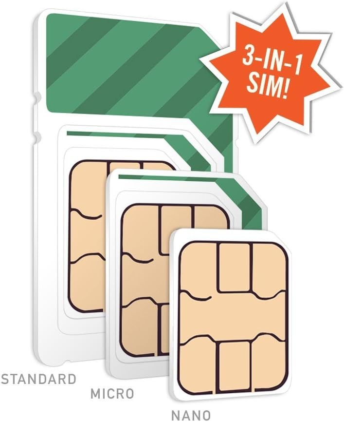 3- Unlimited Talk, Text & Data Plan + SIM Card=