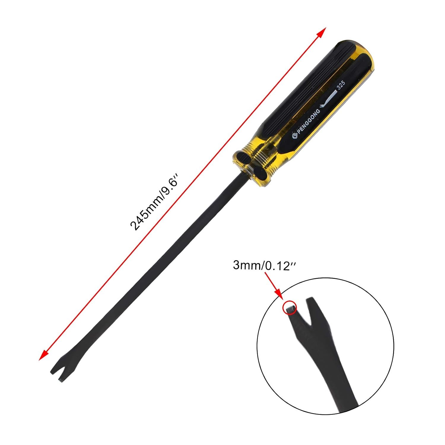 Manual Nail Puller 2PCS 9.6" Manual Tack Puller Staple Remover Tool