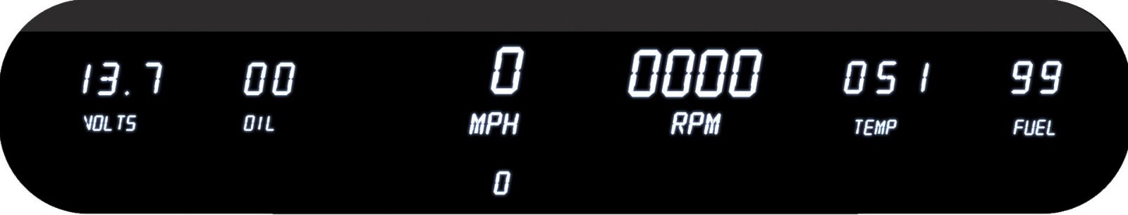 WHITE INTELLITRONIX Digital 6 gauge LED panel!!!