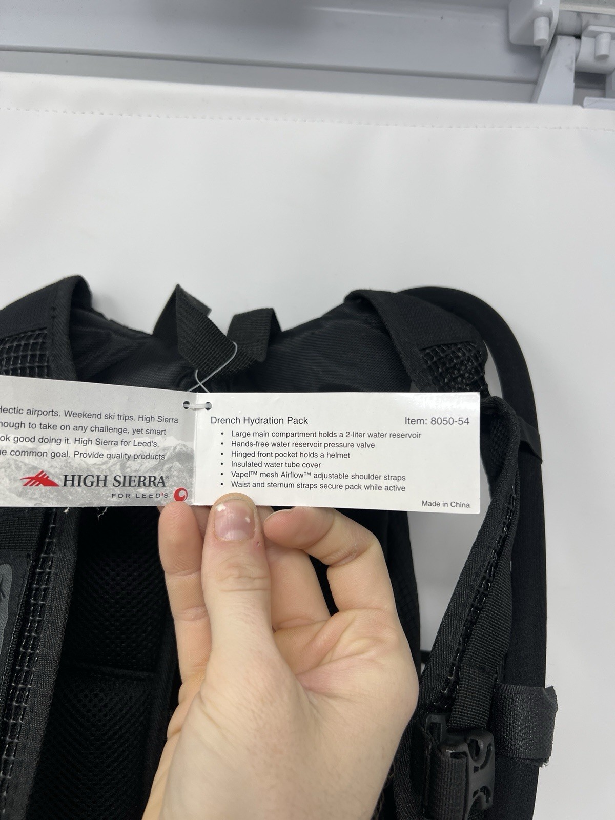 High sierra Drench Hydration Pack Intel Summit NWT