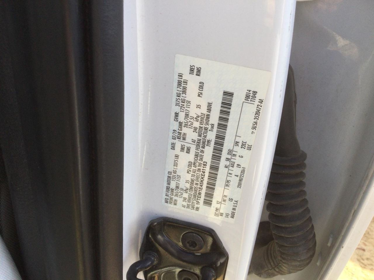 F150 2019 Glove Box 4989573