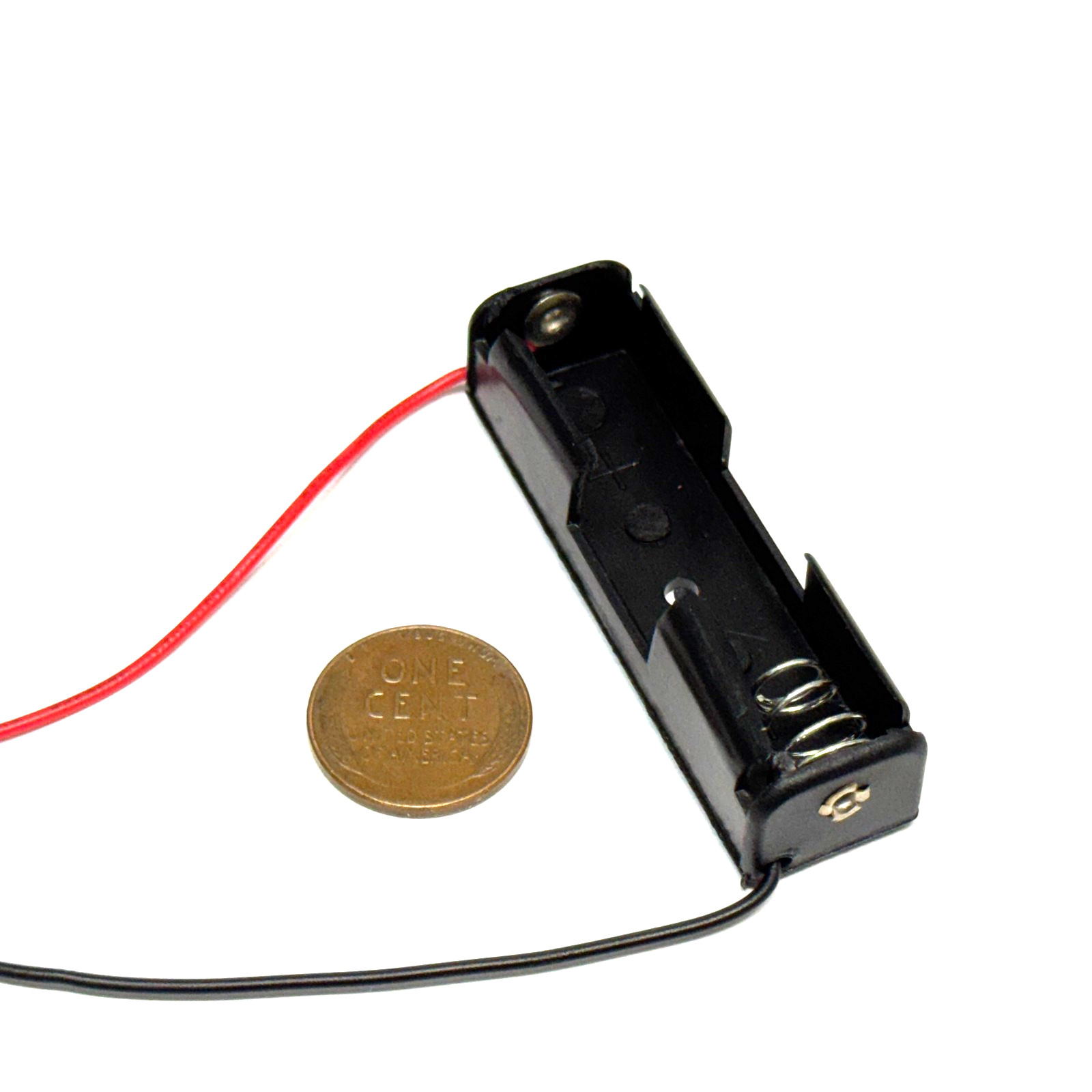 1pc Single AA Battery Holder 1x 1.5V Case with Wire Leads C20