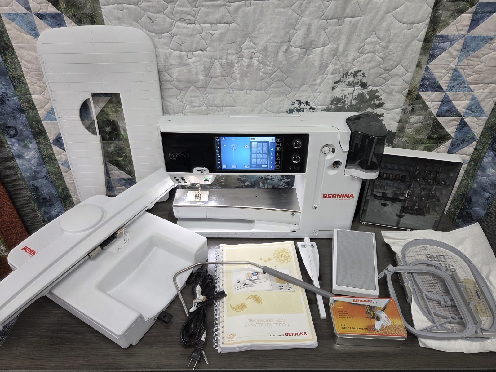 Bernina 880 Plus Sewing/Quilting/Embroidery Machine! Professionally Serviced!