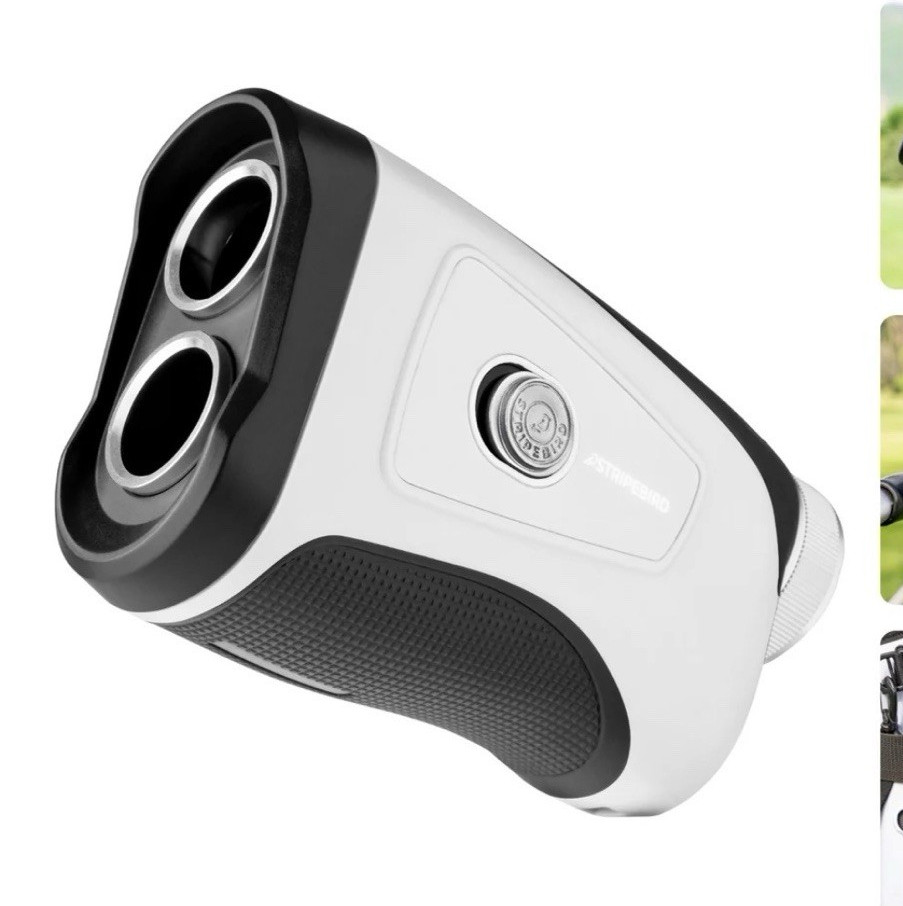 Stripebird Pro Tour Golf Rangefinder Slope w/ Hard Case White/Black