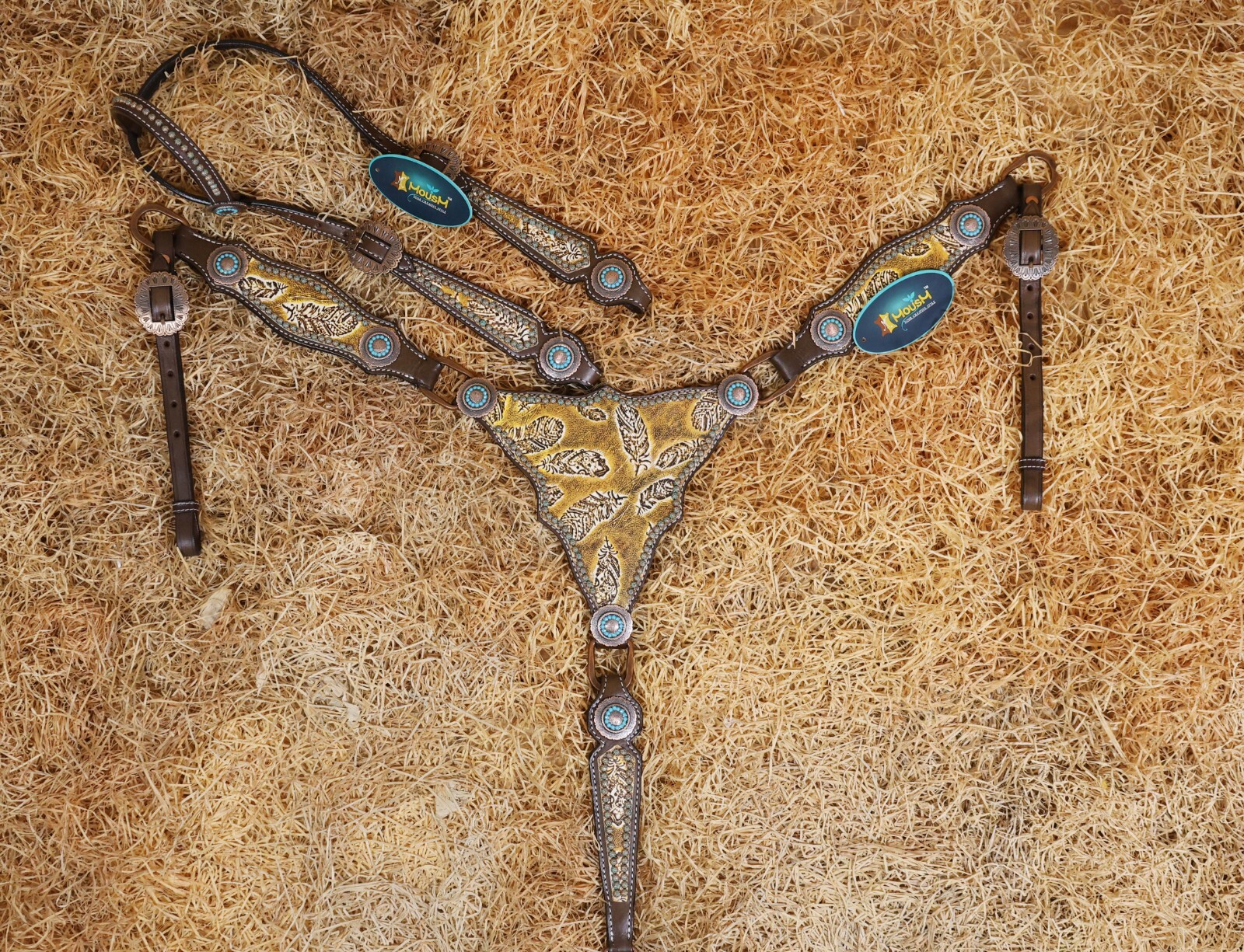 Headstall & Breast Collar Tack Set for Horse
