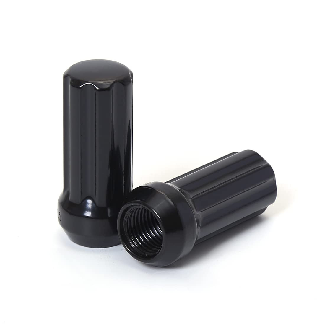 M14X1.5 Spline Lug Nuts Black 2" Tall Set of 24 with 2 Socket Keys