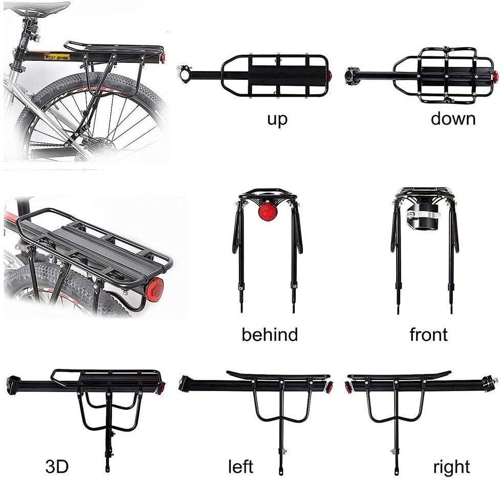 Universal Aluminum Bicycle Rack - Reflective Logo
