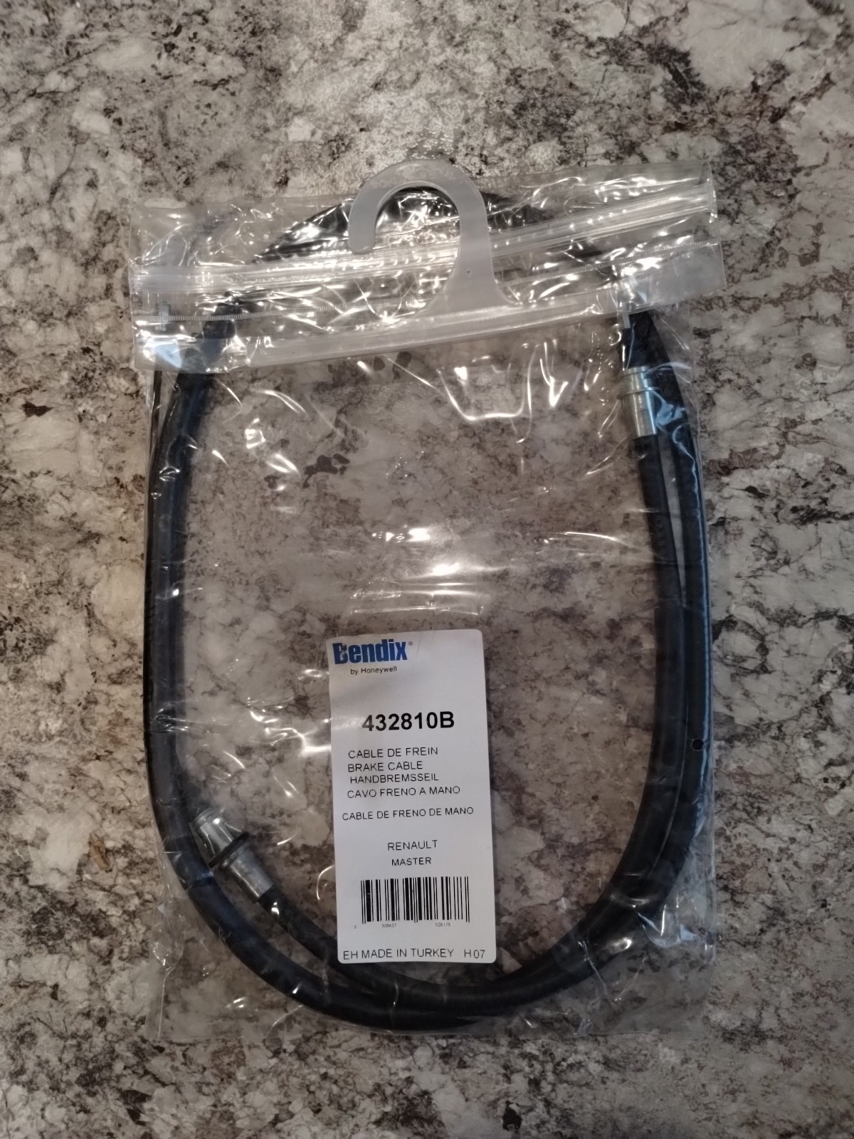 Bendix 432810B  Movano A Renault Master II Rear Parking Brake Cable 8200694128