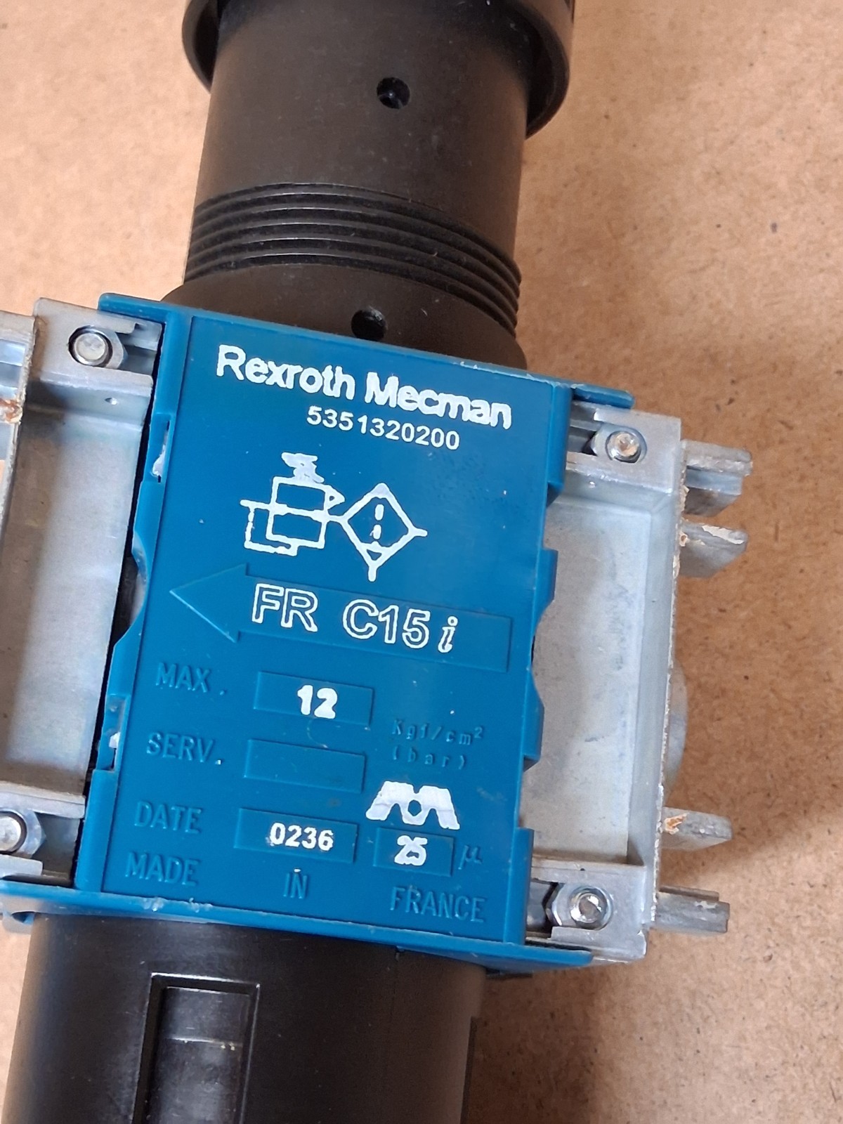 Rexroth Mecman 5351320200 FR C15 Filter Regulator
