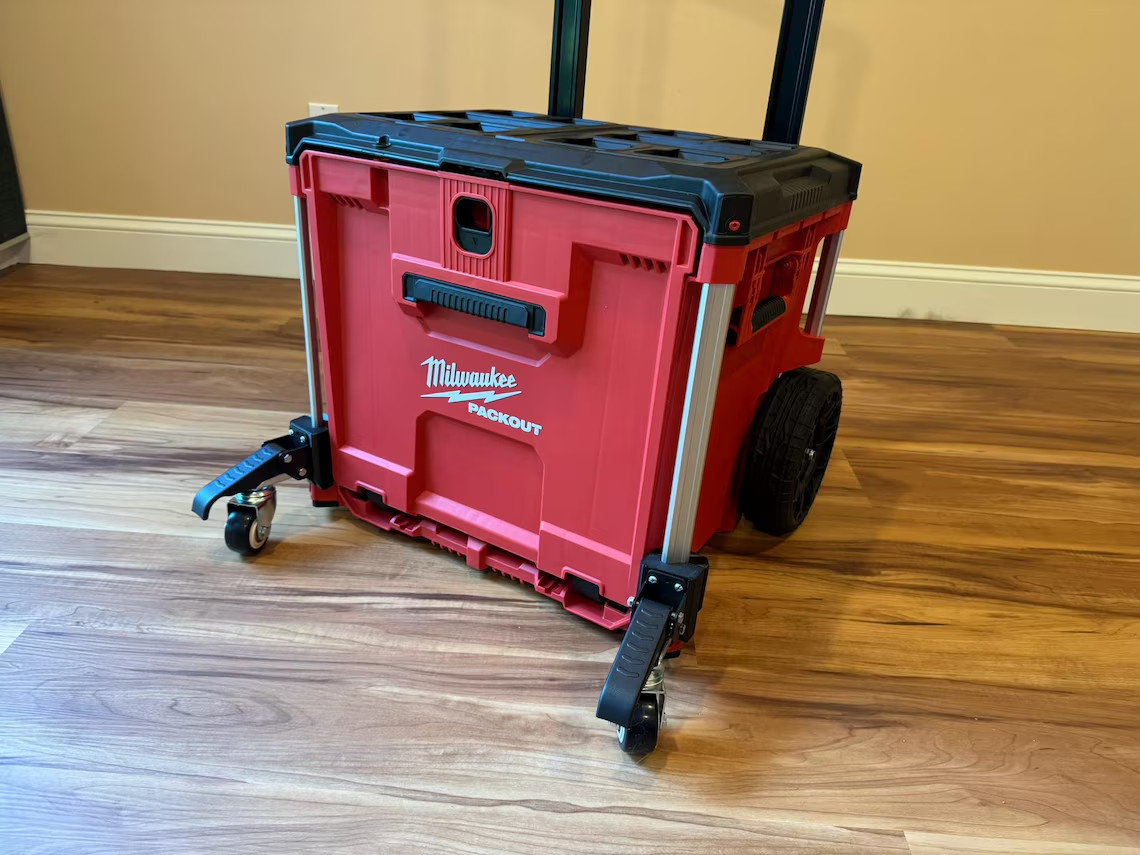 Mobility upgrade for Milwaukee PACKOUT New Rolling Drawer Tool Box