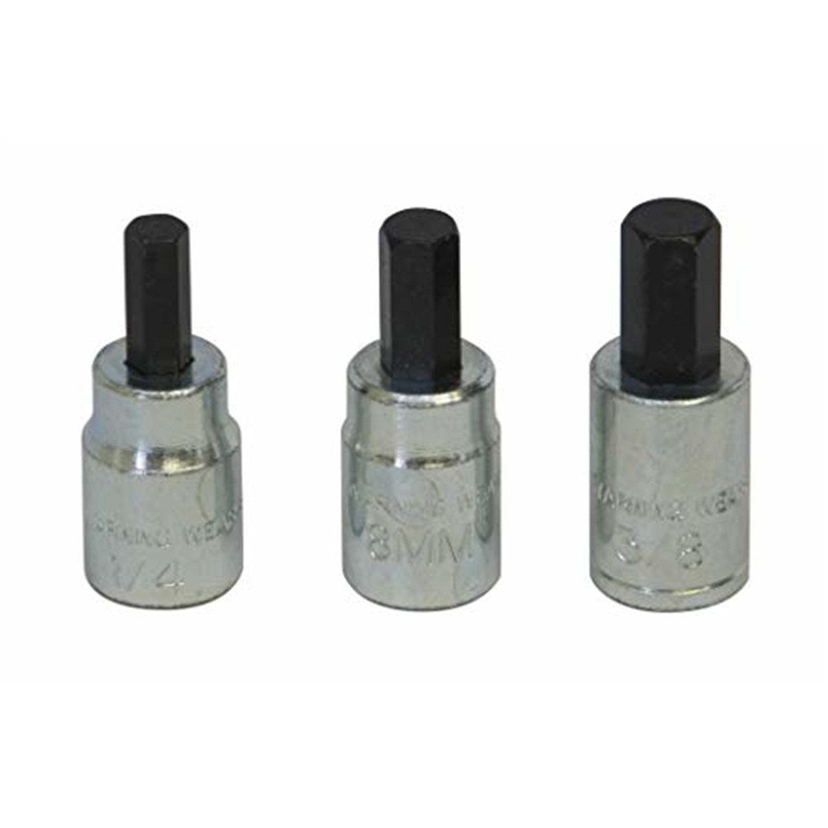 Lisle SOCKET BIT SET BRAKE CALIPER 3 PC 3/8IN DRIVE
