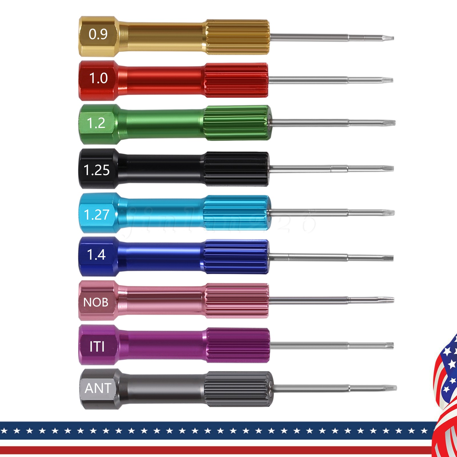 Dental Implant Screw Driver Kit Lab Abutment Implant Tools Drivers with Holder