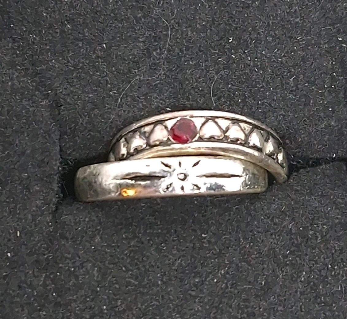 6 pcs Lot Vintage Silver-tone Toe Rings Adjustable