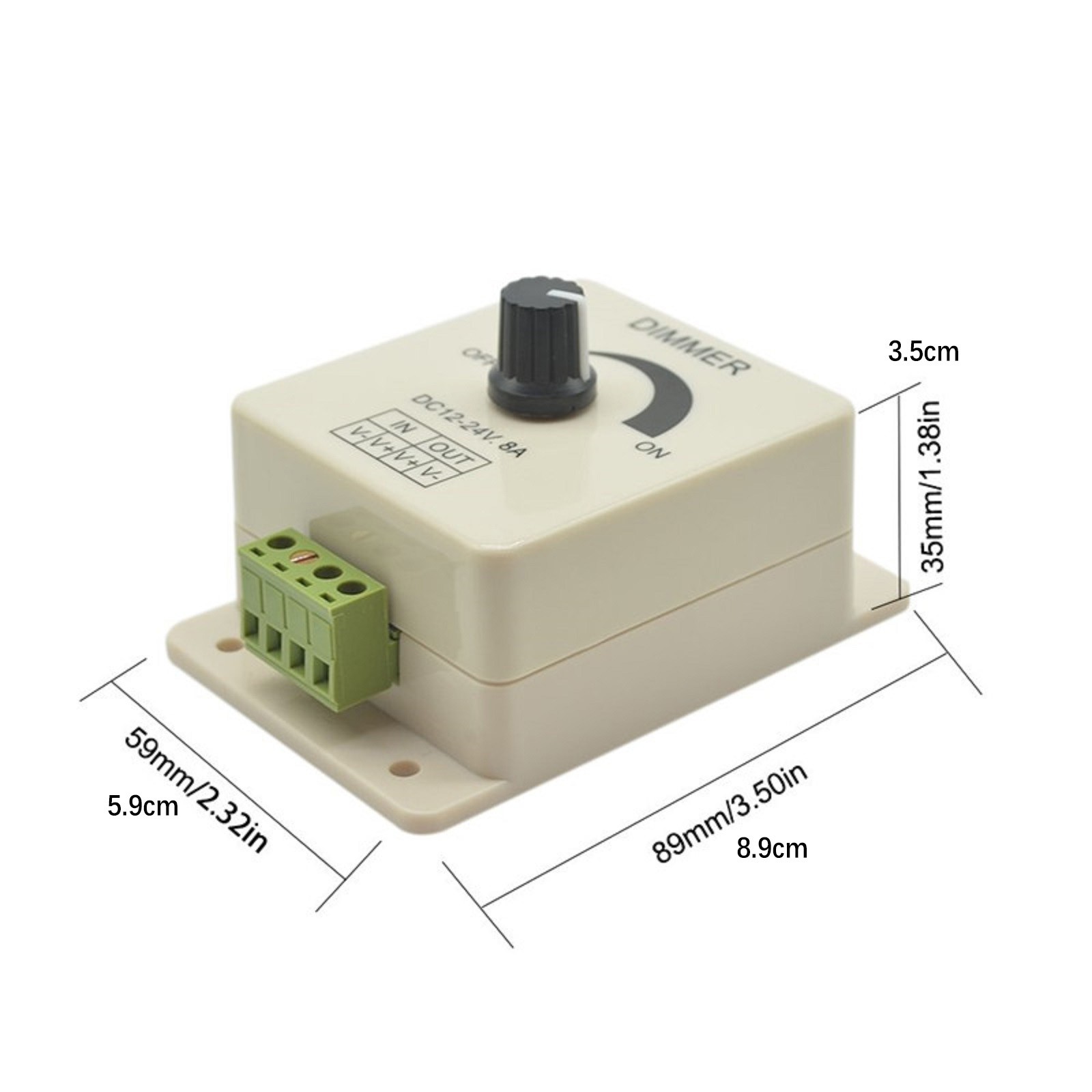 DC12-24V 8A Dimmer Brightness Adjustable Controller For Strip Lighting Dimmers