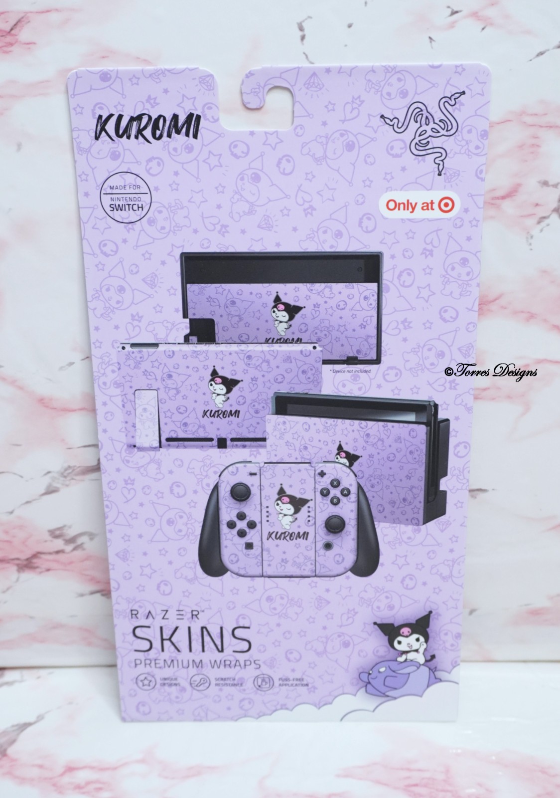 New Sealed Target Exclusive Razer Skins Nintendo Switch Kuromi Sanrio Vinyl Wrap