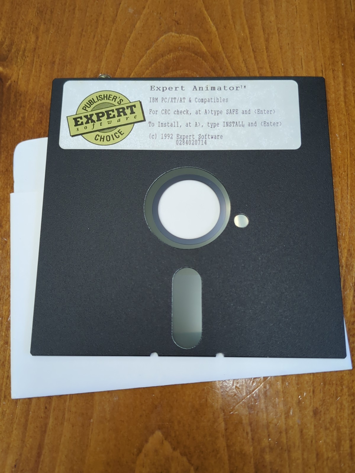 Vintage Expert Animator Floppy Disk IBM PC Game Untested