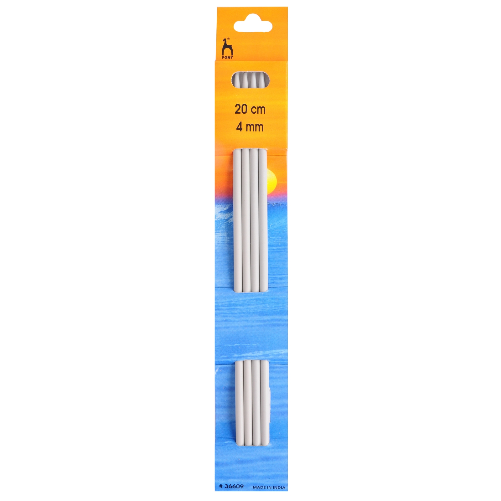 Pony Double-Ended Knitting Pins Set of Four 20cm x 4.00mm