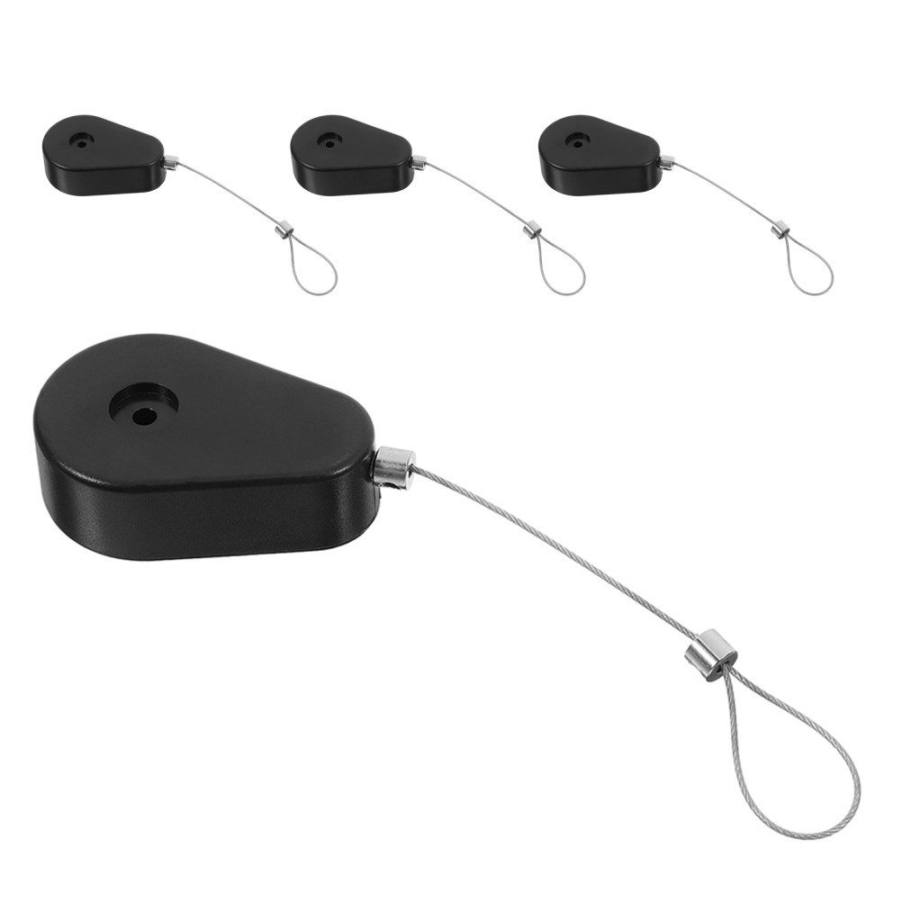 4 Pcs Telescopic Anti-theft Cable Box Gaming Controller Tether Lock