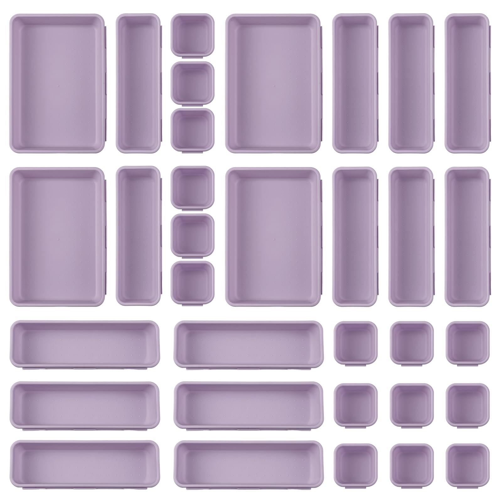 32 Pcs Desk Drawer Organizer Office Organization Tray Versatile Vanity Organi...