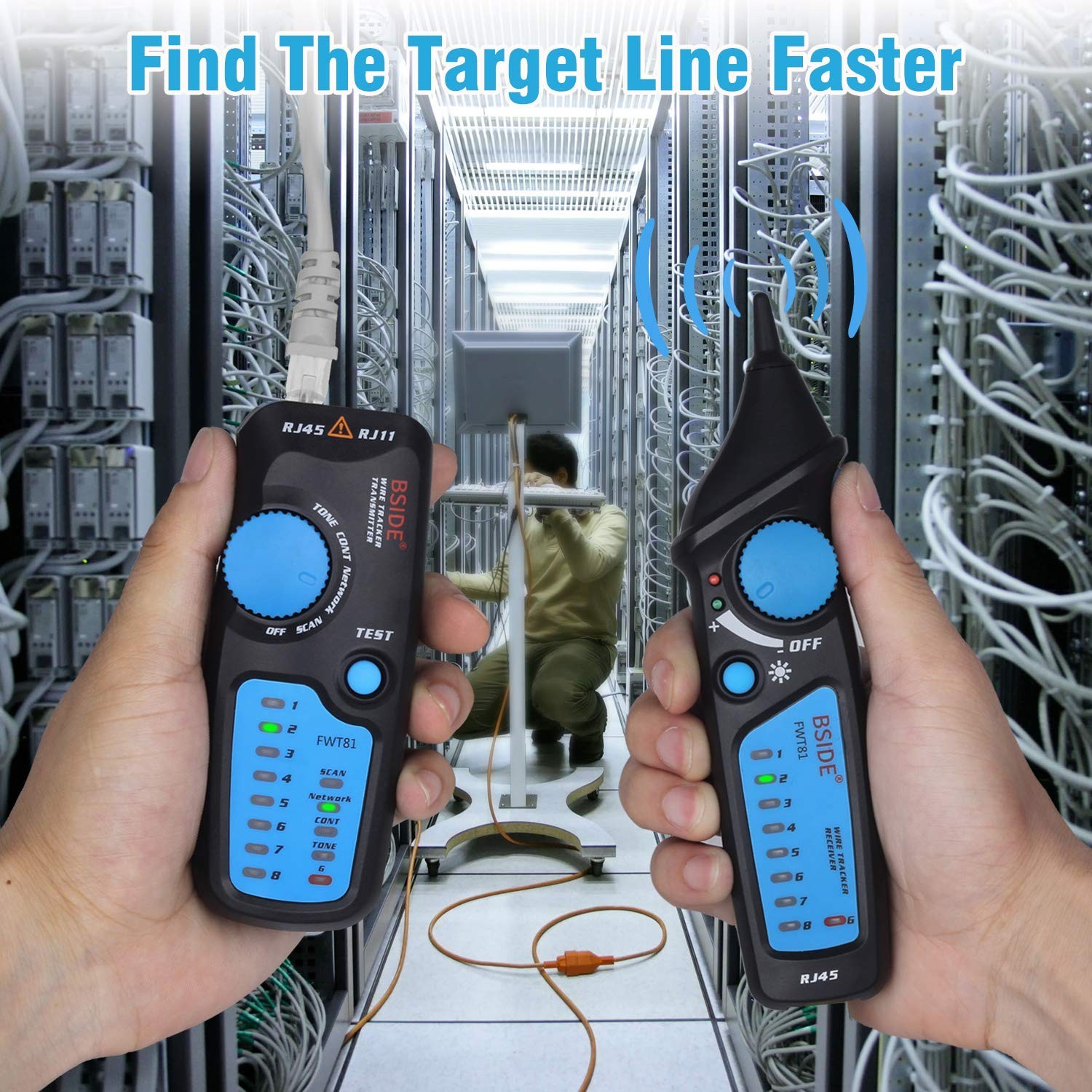 Compact Wire Finder Tool with Super Anti-Interference - Includes Carrying Case