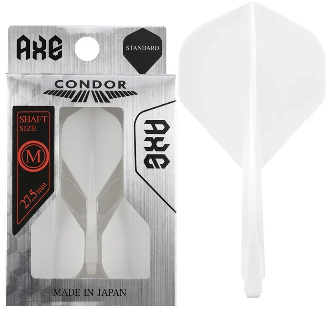 WHITE CONDOR AXE DART SHAFT/FLIGHT COMBO STANDARD FLIGHT MEDIUM SHAFT