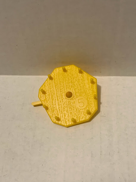 Vintage 1986 Mouse Trap Board Game Replacement Piece Yellow Gear Wheel Part