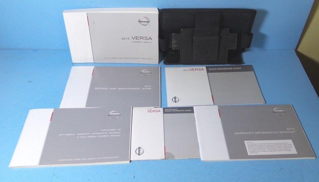 10 2010 Nissan Versa owners manual