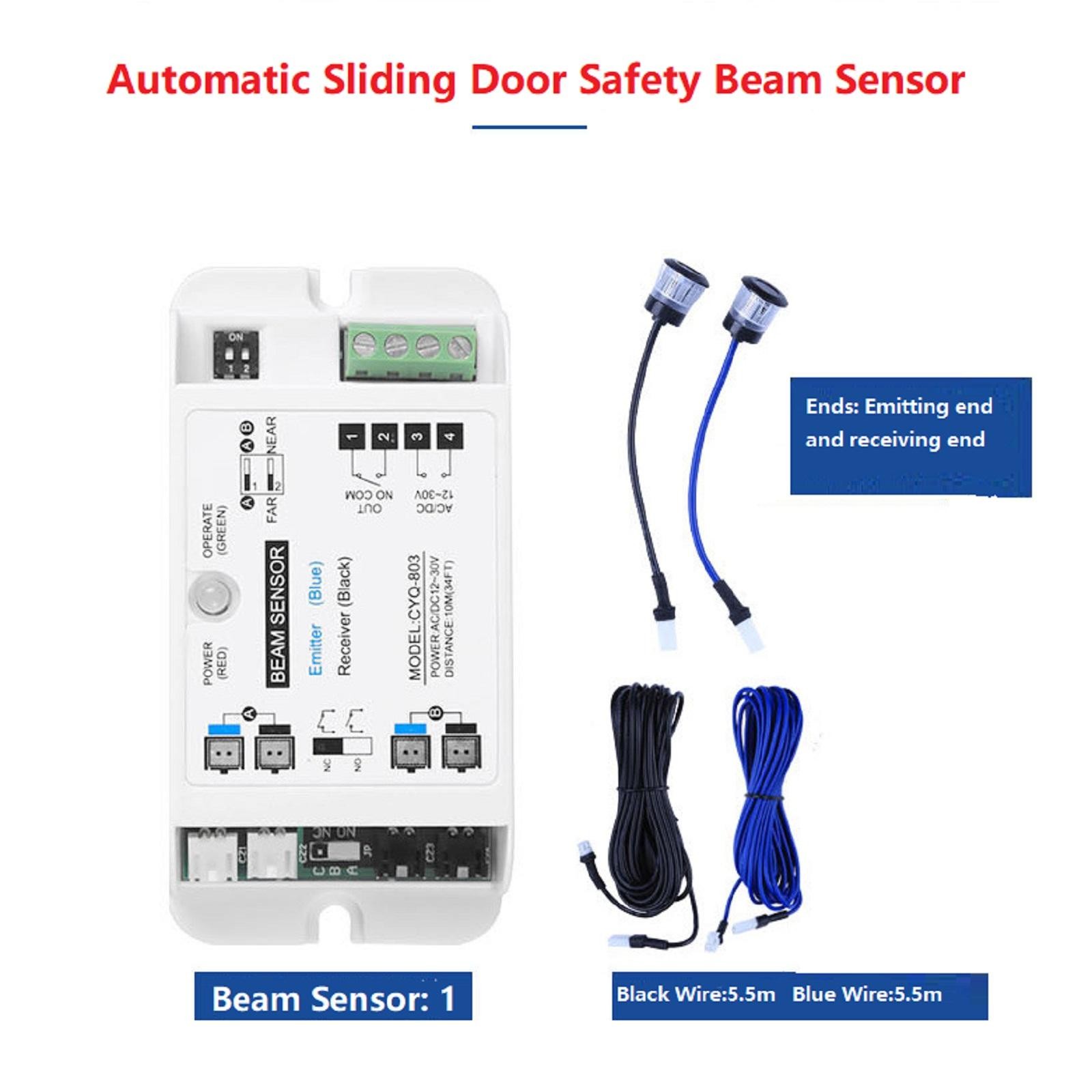 Infrared Anti-Clip Device Beam Sensor Device For Automatic Sliding Door Openers