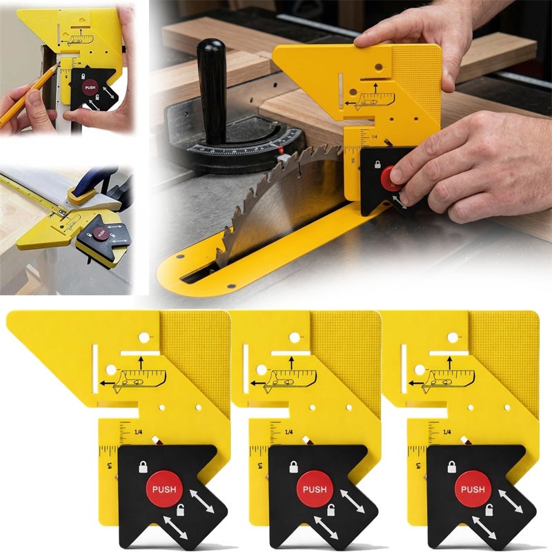 Multifunctional Trim Carpentry Aid, Precision Measuring & Miter Marking Tool X3