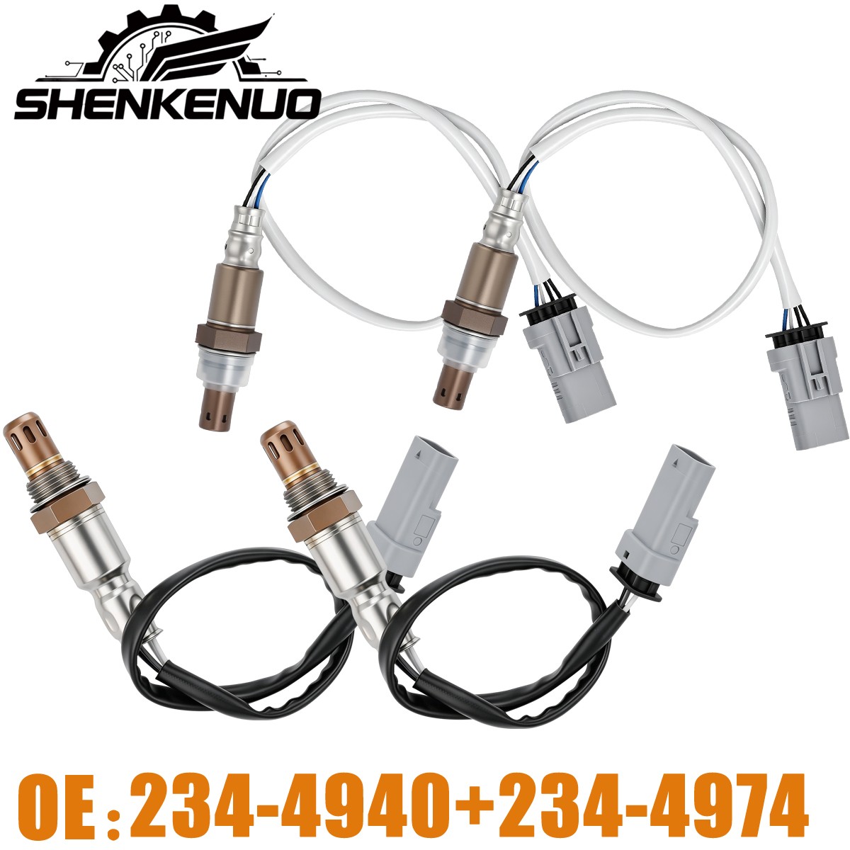 For 2014-2018 Chevrolet Silverado 1500 New 4X Oxygen O2 Sensor 234-4940 234-4974