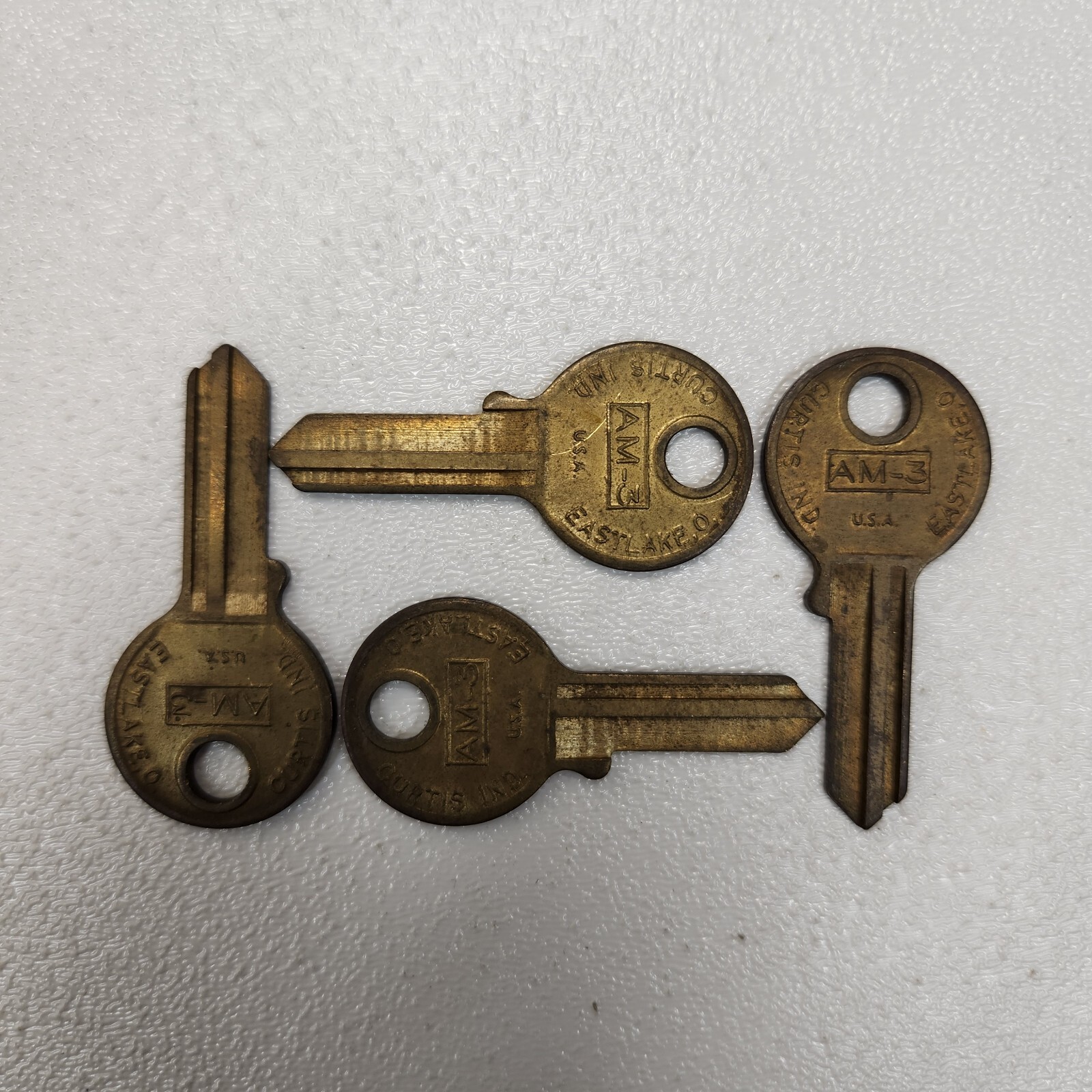 4 Curtis Key Blanks AM3 American Lock 1045 Padlock Key