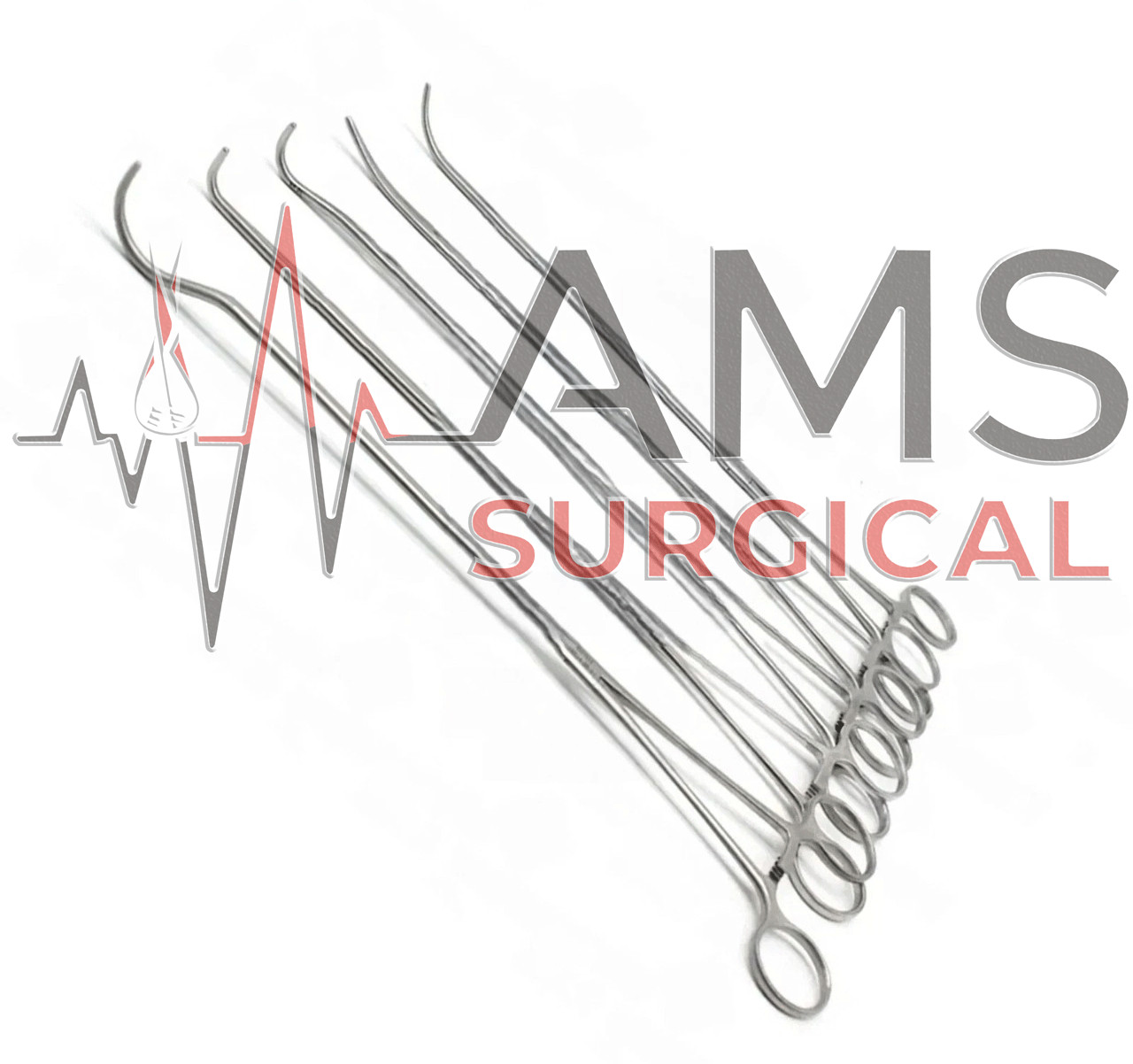 Thoracoscopic Surgical Instruments Set | Thoracotomy Tissue Forceps Set of 5 Pcs
