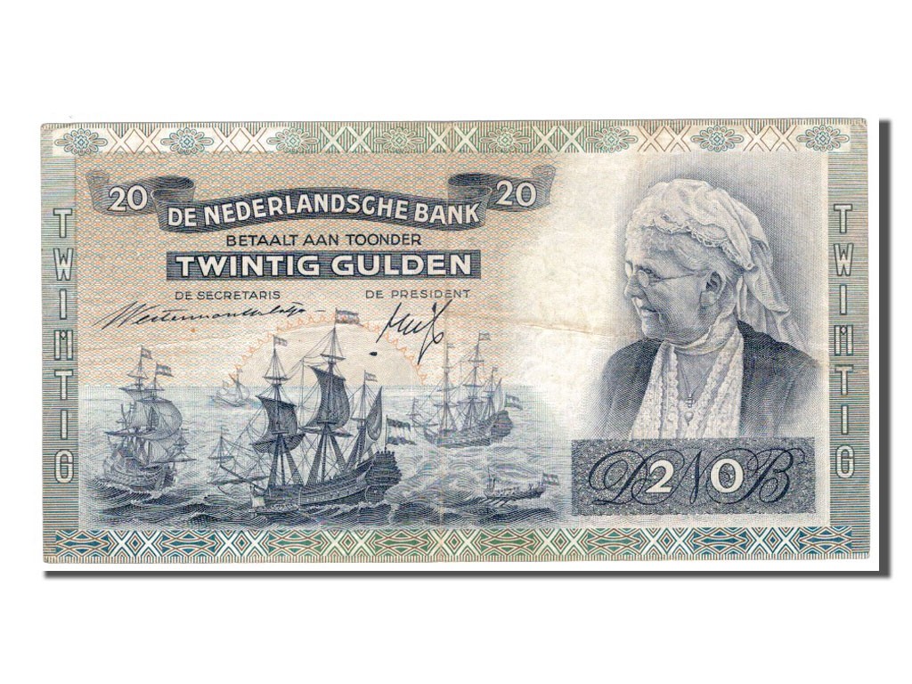 [#83447] Banknote, Netherlands, 20 Gulden, 1941, EF(40-45)