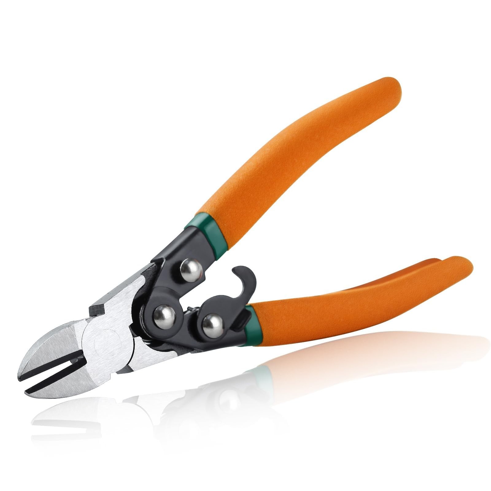 SPEEDWOX Compound Action Diagonal Cutters 6.5-Inch Wire Medium, Orange